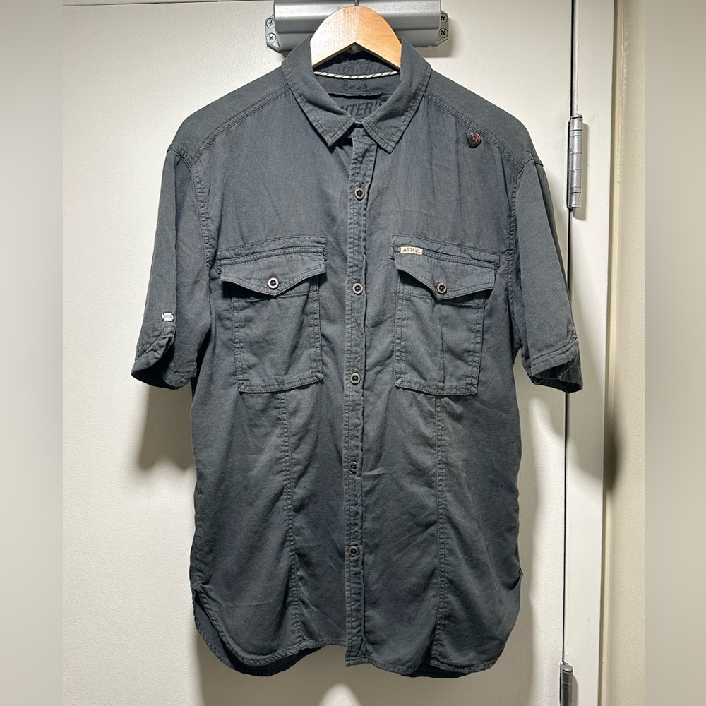 Artful Dodger The Hunter’s Point Button Down Shirt (Dark Shadow) Size Large